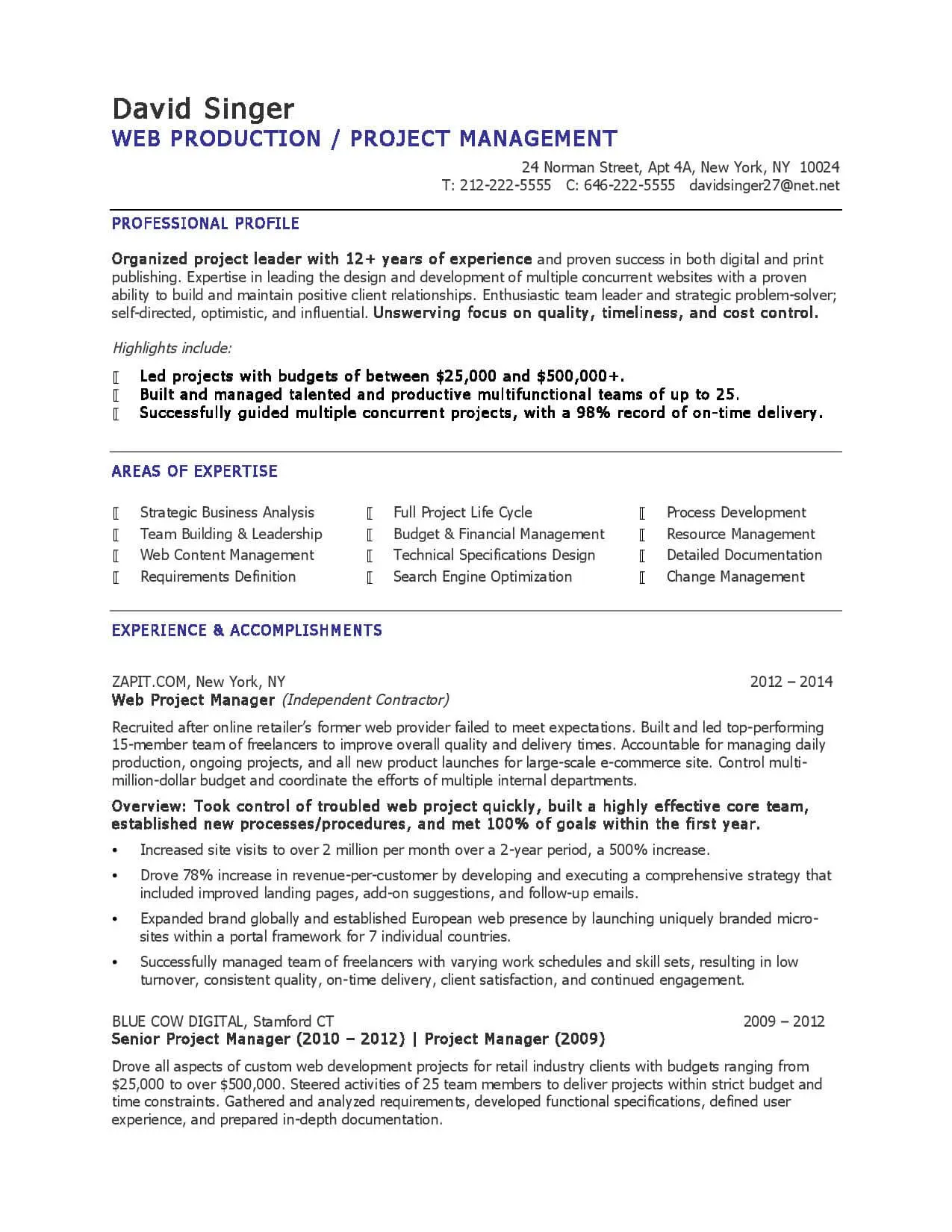 digital producer sample resume resume cv cover letter