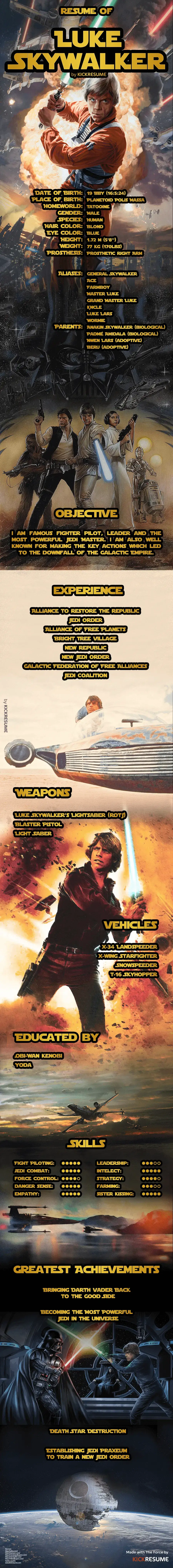 Luke-Skywalker-infographic-resume