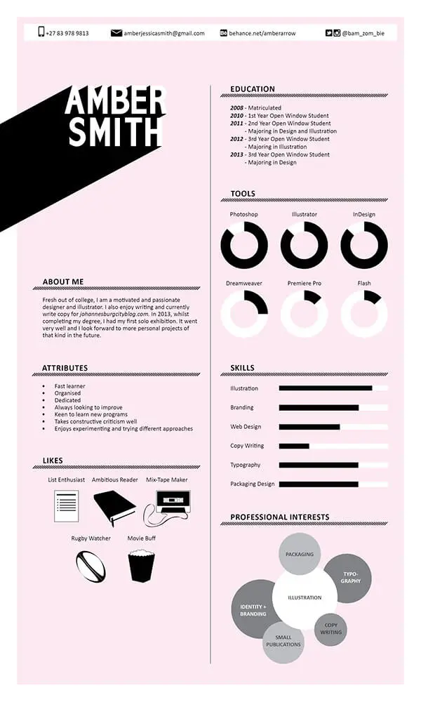 40  creative resume templates you u0026 39 ll want to steal in 2019