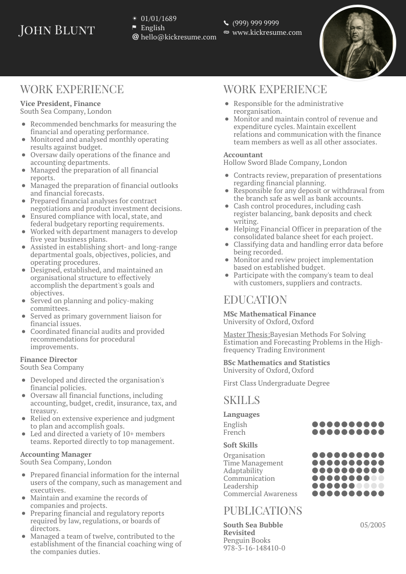 10 Accountant Resume Samples That'll Make Your Application ...