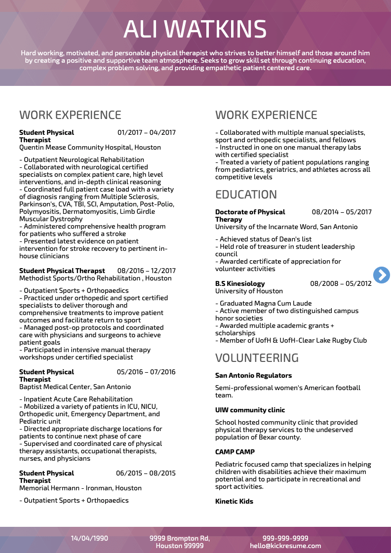 10 Great Healthcare Resume Samples Get a Job That Robots Won't Steal