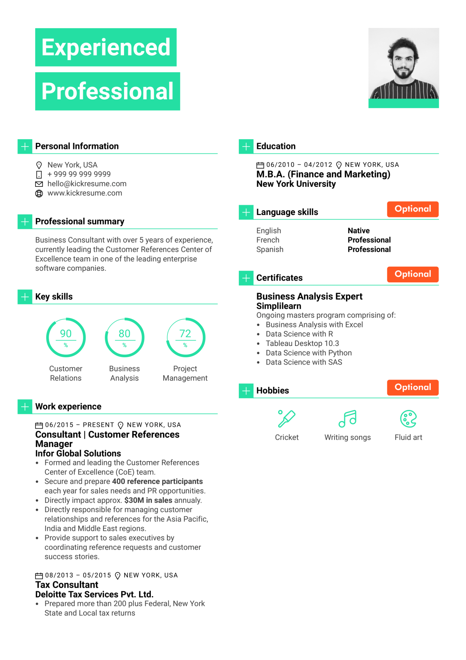 Resume Sections How to Organize a Resume? [+Examples]