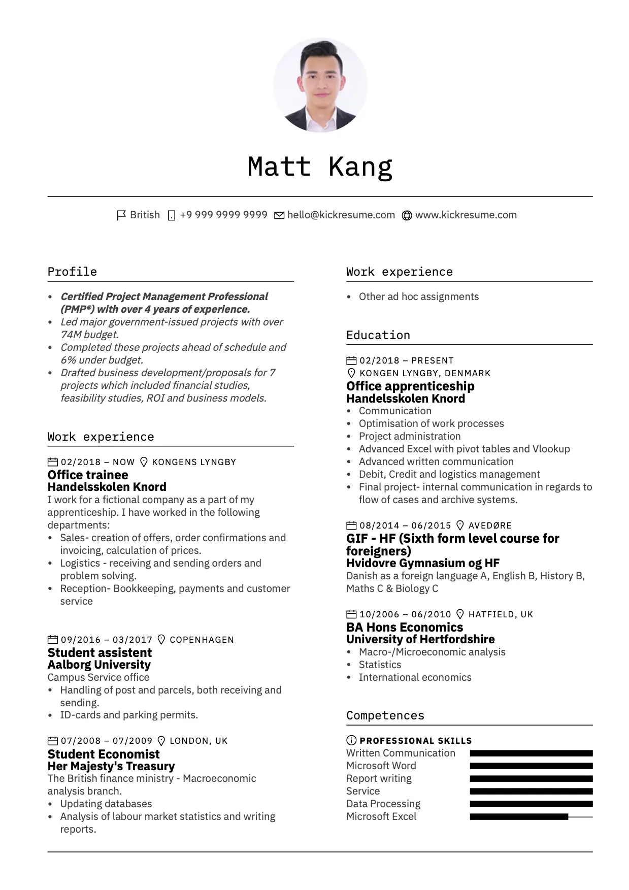 Office Assistant Resume Example