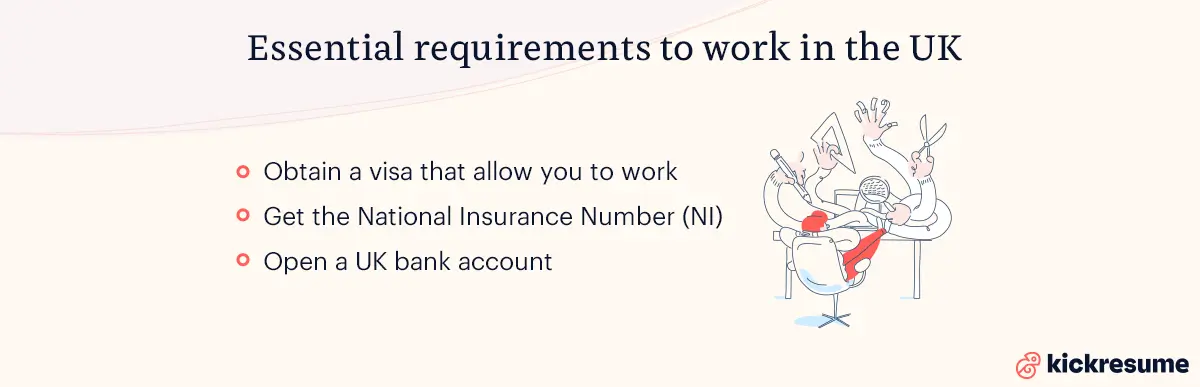 essential requirements to work in uk