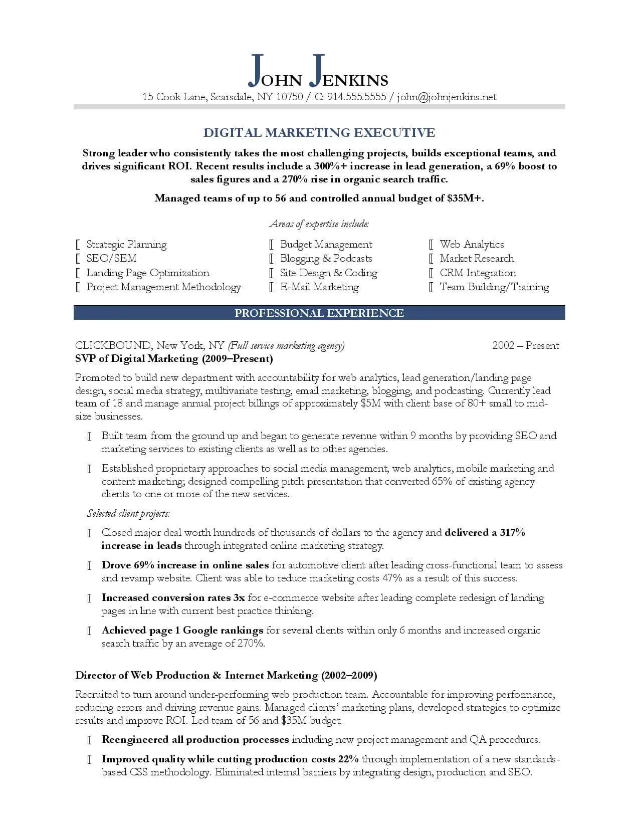 Digital Marketing Executive-resume-template