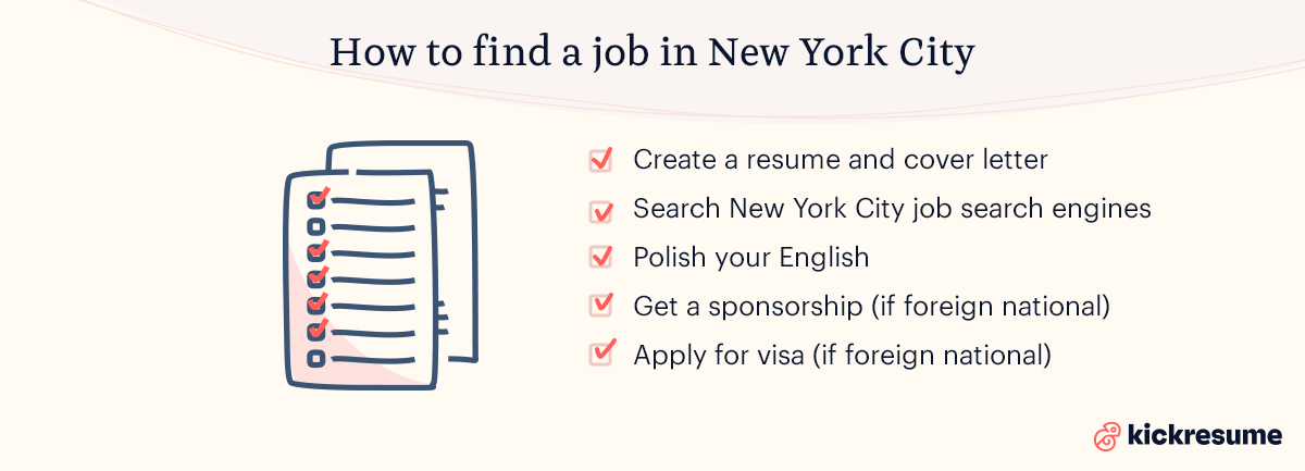 5 tips on how to find a job in New York City 
