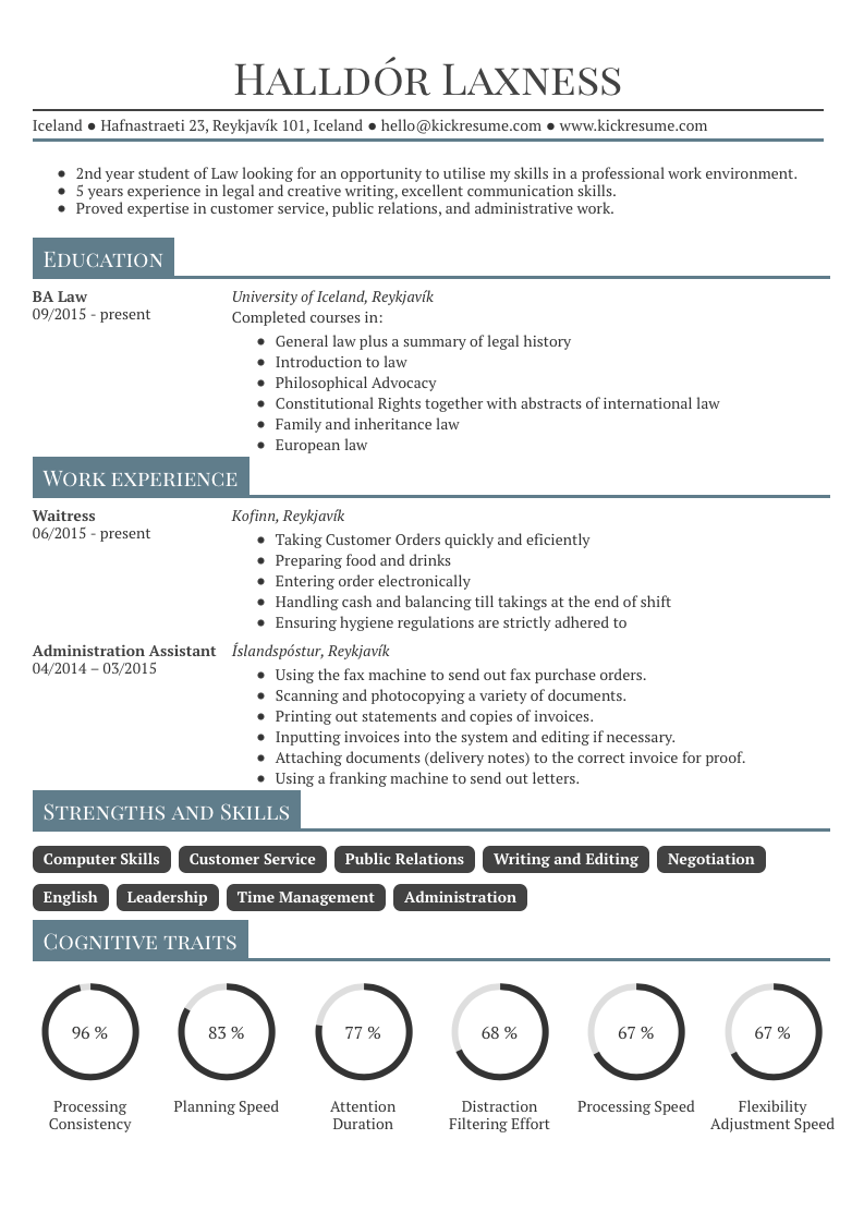 10 Student Resume Samples That'll Help You Start Your Career