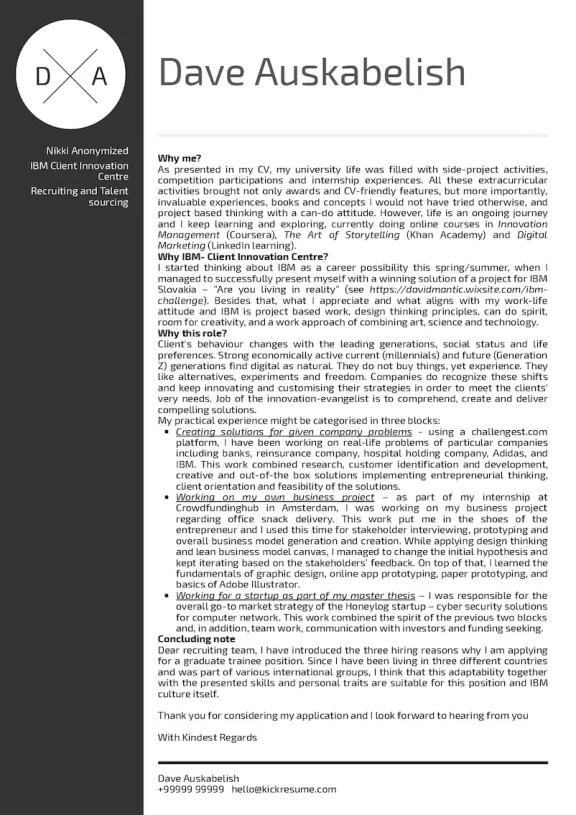 10+ Real Cover Letter Samples That Won at IKEA, IBM & More