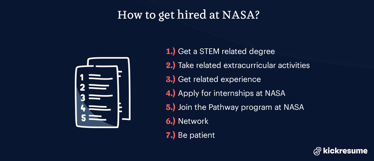 7 steps on how to get hired at nasa 