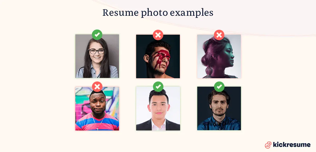 Resume photo examples