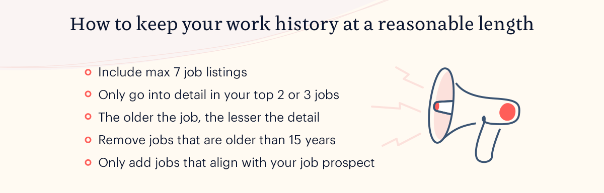 How far back should a resume go?