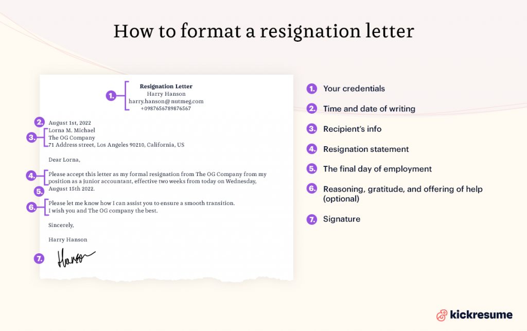 How to write a resignation letter