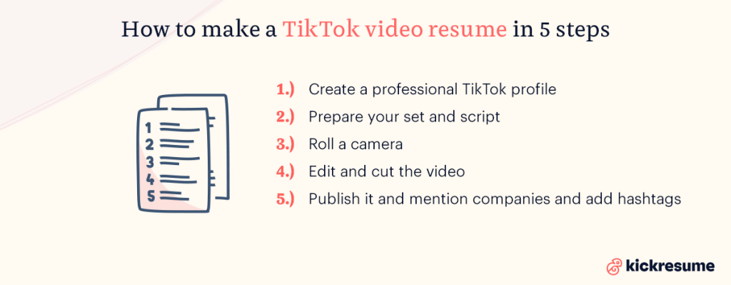 Find a job with TikTok Resumes