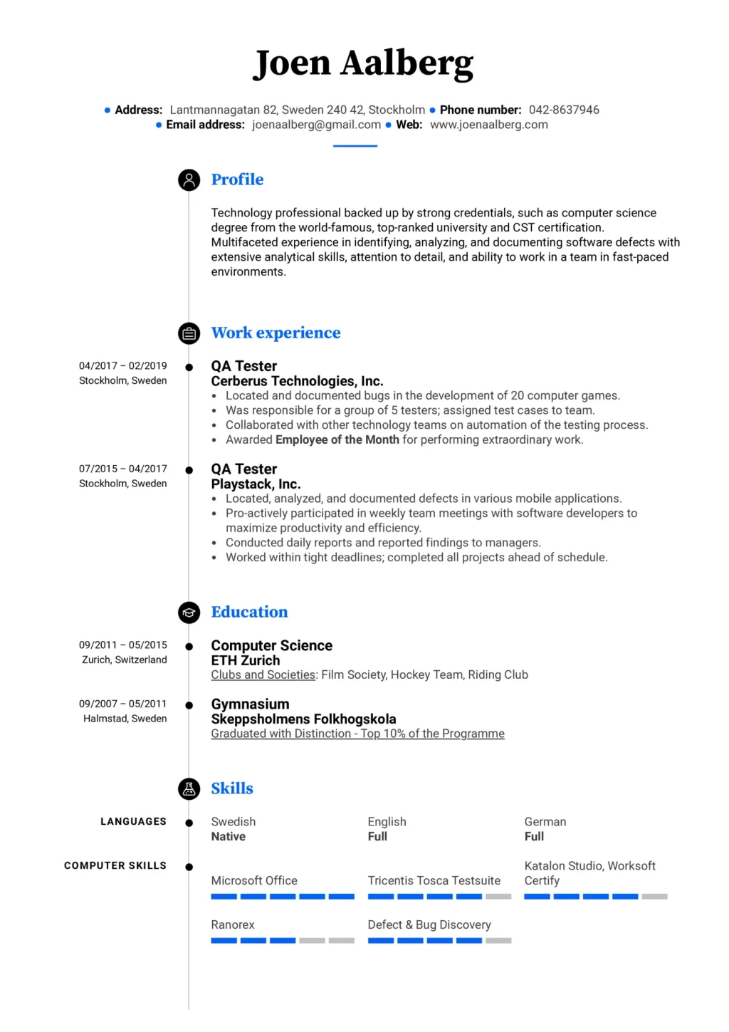 QA Software Tester Resume: 6 Tips for Crafting One (+Example)