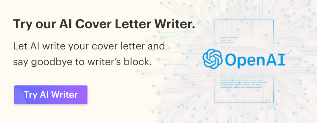 Kickresume AI Cover Letter Generator Banner