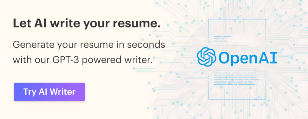 Kickresume AI Resume Writer Banner