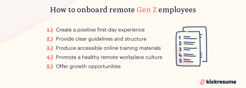 remote onboarding of GenZ employees