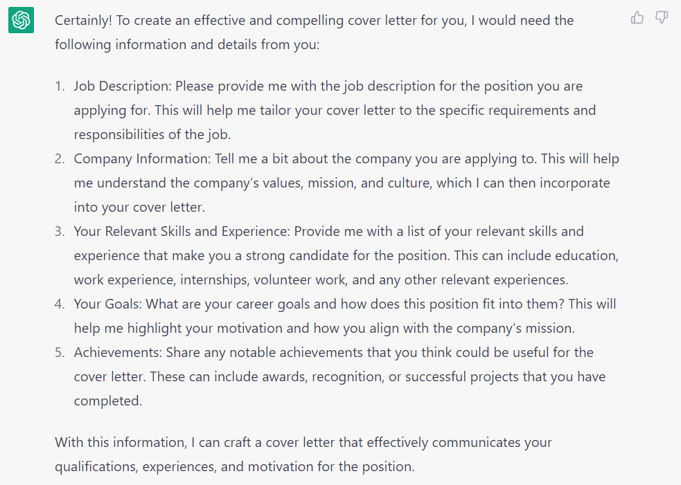 How to Use ChatGPT to Write Your Cover Letter