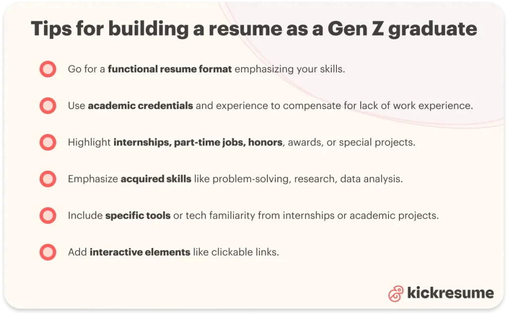 gen z resume tips