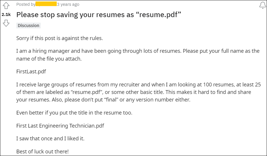 resume writing business reddit