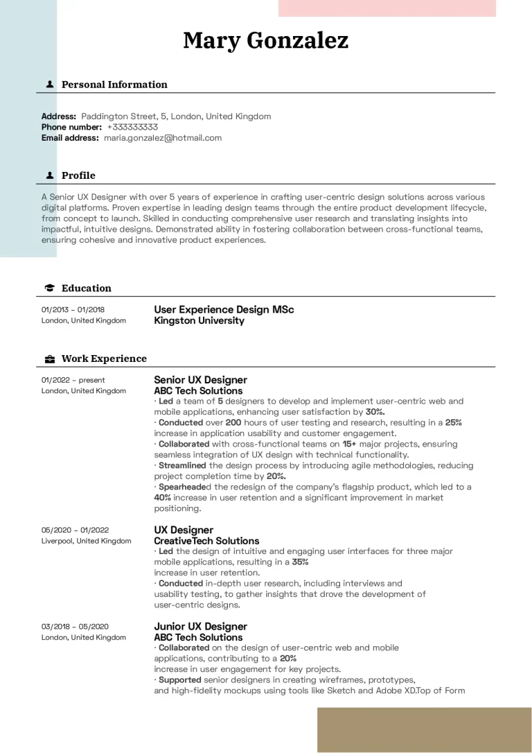 How to Show Promotion on Resume - Resume Sample Company Listed Twice 768x1086 
