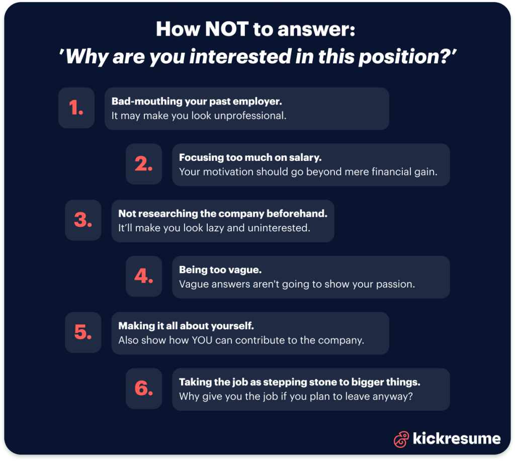 How To Answer Why Are You Interested In This Position 